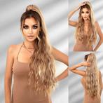 Paardenstaart met wave slagen Mixed Honey Blonde, Sieraden, Tassen en Uiterlijk, Verzenden, Nieuw, Pruik of Haarverlenging