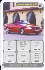 Kw4559 autokaartje mercedes benz sl 600 ( 8a ), Ophalen of Verzenden, Zo goed als nieuw, Auto's