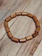 houten kralen armband agarhout, Sieraden, Tassen en Uiterlijk, Armbanden, Bruin, Nieuw, Ophalen of Verzenden, Met bedels of kralen