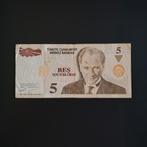 5 lira Turkije #005, Postzegels en Munten, Bankbiljetten | Europa | Niet-Eurobiljetten, Verzenden, Overige landen, Los biljet