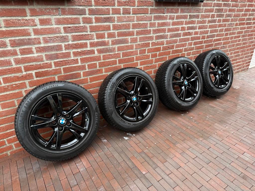 BMW Style 473 zwart 16” velgenset + all season banden, Auto-onderdelen, Banden en Velgen, Ophalen, Gebruikt, 16 inch, Banden en Velgen