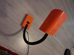 Te koop oranje vintage staand lampje, Huis en Inrichting, Lampen | Tafellampen, Ophalen, Minder dan 50 cm