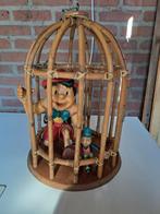 Pinoccio met Jappie Krekel in houtenkooi, Verzamelen, Disney, Gebruikt, Ophalen of Verzenden