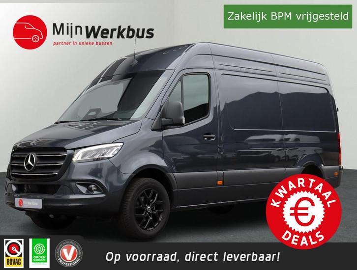 Mercedes-Benz Sprinter 319 1.9 CDI L2 Pro 190PK | Achteruitr, Auto's, Bestelauto's, Bedrijf, Te koop, 360° camera, ABS, Achteruitrijcamera