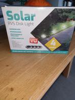 Solar RVS Disk Lights - 4 stuks, Tuin en Terras, Ophalen of Verzenden, Nieuw, Bestuurbaar via app