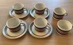 6 espresso-kopjes en 4 schoteltjes, Ophalen of Verzenden