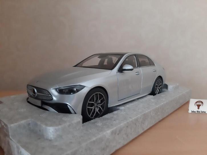Mercedes Benz C-klasse (W206) Hightech-Silver NZG 1:18, Hobby en Vrije tijd, Modelauto's | 1:18, Nieuw, Auto, Overige merken, Ophalen of Verzenden