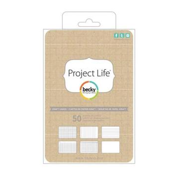 AC Project Life 4x6 Journaling Cards Kraft #380491 beschikbaar voor biedingen