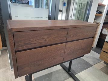 Moon 140cm Massief eiken houten badmeubel met rond bovenblad beschikbaar voor biedingen