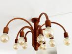 Domus Teak Lamp XL 60s, Huis en Inrichting, Lampen | Hanglampen, Gebruikt, Hout, Mid-Century Modern, Ophalen