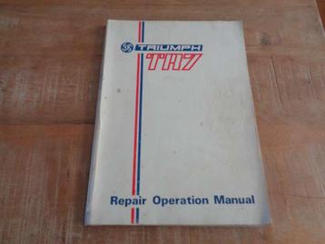 Triumph TR-7 - Repair Operation Manual - Werkplaatshandboek beschikbaar voor biedingen