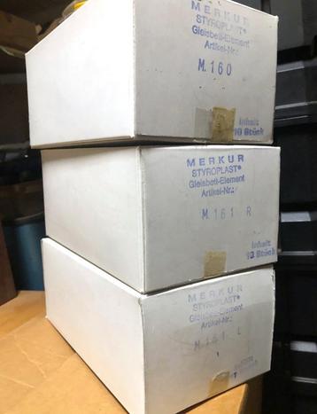 Noch Merkur styroplast rail bedding voor Märklin k-rails  beschikbaar voor biedingen
