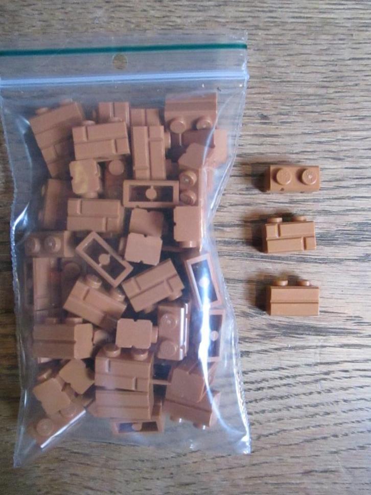 LEGO Masonry Brick/brick baksteen-motief p50st Medium Nougat, Kinderen en Baby's, Speelgoed | Duplo en Lego, Nieuw, Lego, Ophalen