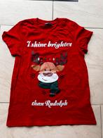 Rode Kerst T-shirt FB Sister - Maat M, Kleding | Dames, T-shirts, Maat 38/40 (M), New Yorker, Ophalen of Verzenden, Zo goed als nieuw