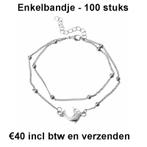 100x enkelbandje dolfijn NIEUW Markthandel Partijhandel, Ambachtsweg 21, Ophalen of Verzenden, Info@fakobijoux.nl, Fako