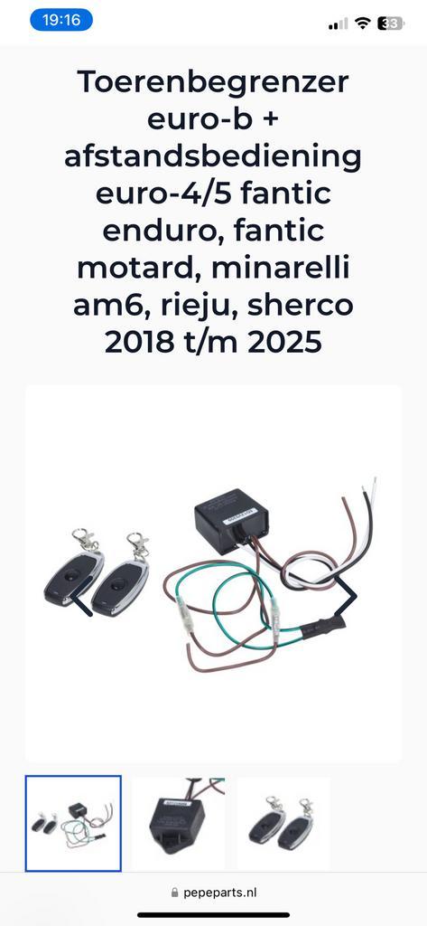 BEGRENZER TOERENBEGRENZER NC UNIT beta rieju sherco venti, Auto diversen, Carkits, Nieuw, Ophalen of Verzenden