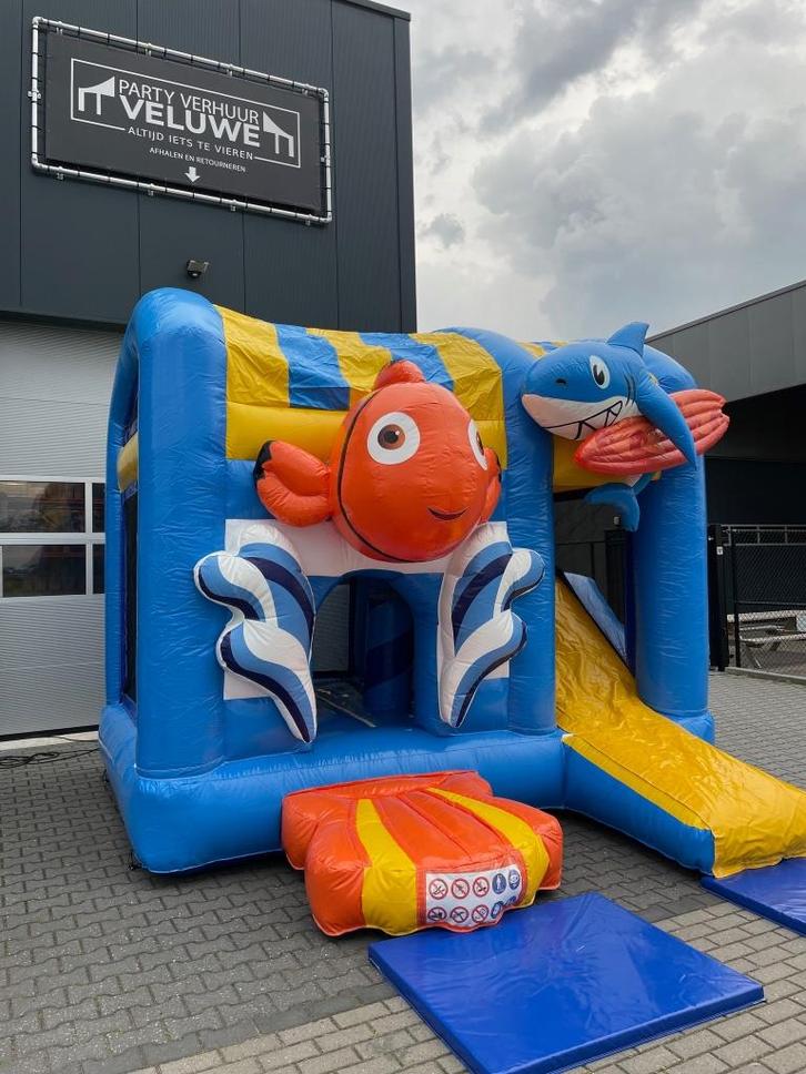Springkussen Seaworld Huren | Elburg en omstreken, Hobby en Vrije tijd, Feestartikelen | Verhuur, Zo goed als nieuw, Overige, Ophalen of Verzenden