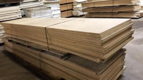 Vloerplaat/spaanplaat 38mm (1 zijde wit), Doe-het-zelf en Verbouw, Platen en Panelen, Gebruikt, Overige materialen, 20 tot 50 mm
