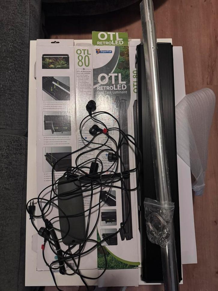 SuperFish OTL 80 RetroLED - Compleet - Zo goed als nieuw, Dieren en Toebehoren, Vissen | Aquaria en Toebehoren, Zo goed als nieuw