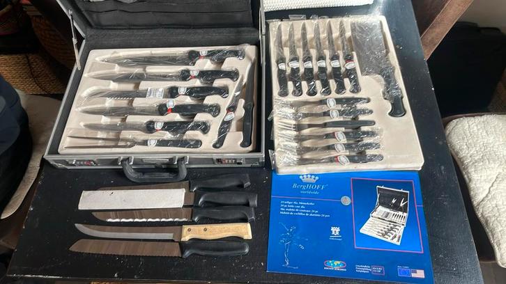 BergHOFF Bestekset in Koffer - Nieuwstaat, Huis en Inrichting, Keuken | Bestek, Zo goed als nieuw, Bestekset, Rvs of Chroom, Vaatwasserbestendig