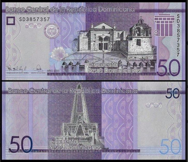 Dominicaanse Republiek 2023, 3 nieuwe bankbiljetten (UNC), Postzegels en Munten, Bankbiljetten | Amerika, Zuid-Amerika, Verzenden