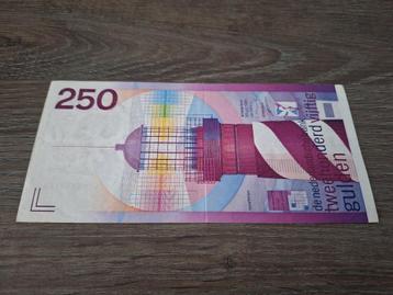 Mooi biljet 250 gulden Vuurtoren, 1985 beschikbaar voor biedingen