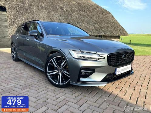 Volvo V60 2.0 B3 R-Design Black/Leder/Standkachel, Auto's, Volvo, Bedrijf, Te koop, V60, ABS, Achteruitrijcamera, Adaptive Cruise Control