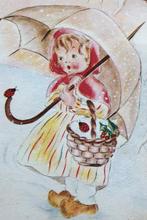 (1) — PARAPLU — Bonne Année— lieveheersbeestjes, Verzenden, 1920 tot 1940, Gelopen, Kinderen