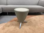 Leolux TamTam Bijzettafel Groen leer Design Tafel Tam Tam, Huis en Inrichting, Minder dan 55 cm, Leolux, Rond, Nieuw