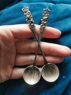 2 munt lepels verzilverd : Beatrix Juliana, Antiek en Kunst, Ophalen of Verzenden, Zilver