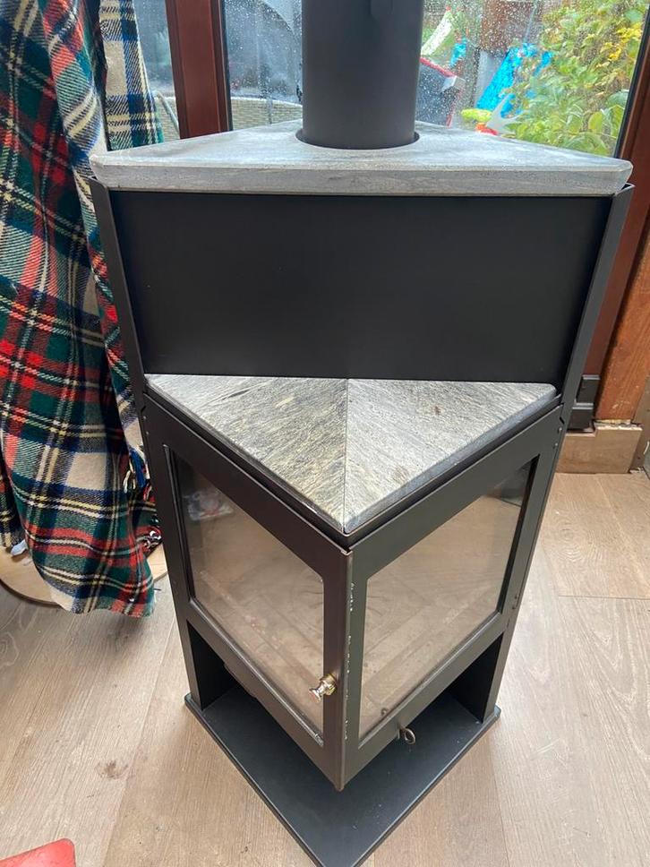 Scan 17 houtkachel met speksteen 8 kw, Huis en Inrichting, Kachels, Zo goed als nieuw, Houtkachel, Hout, Ophalen of Verzenden