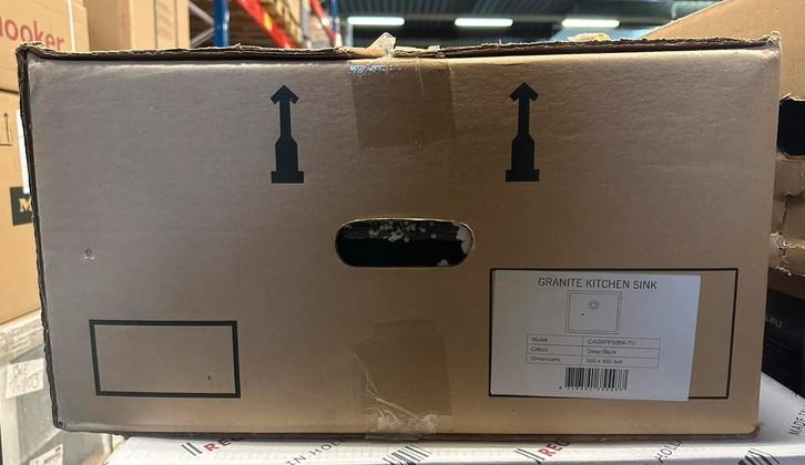 caressi CAGRPP50BK-FL spoelunit, Huis en Inrichting, Keuken | Keukenelementen, Zo goed als nieuw, Ophalen