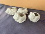 5 bloempotjes schaap en koe, Tuin en Terras, Steen, Binnen, Ophalen of Verzenden, Zo goed als nieuw