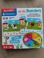 Clementoni spel - Op de Boerderij, Ophalen, 10 tot 50 stukjes, Zo goed als nieuw