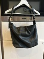 Leren, zo goed als nieuwe, zwarte tas Fabienne Chapot, Ophalen of Verzenden, Zo goed als nieuw, Zwart, Handtas