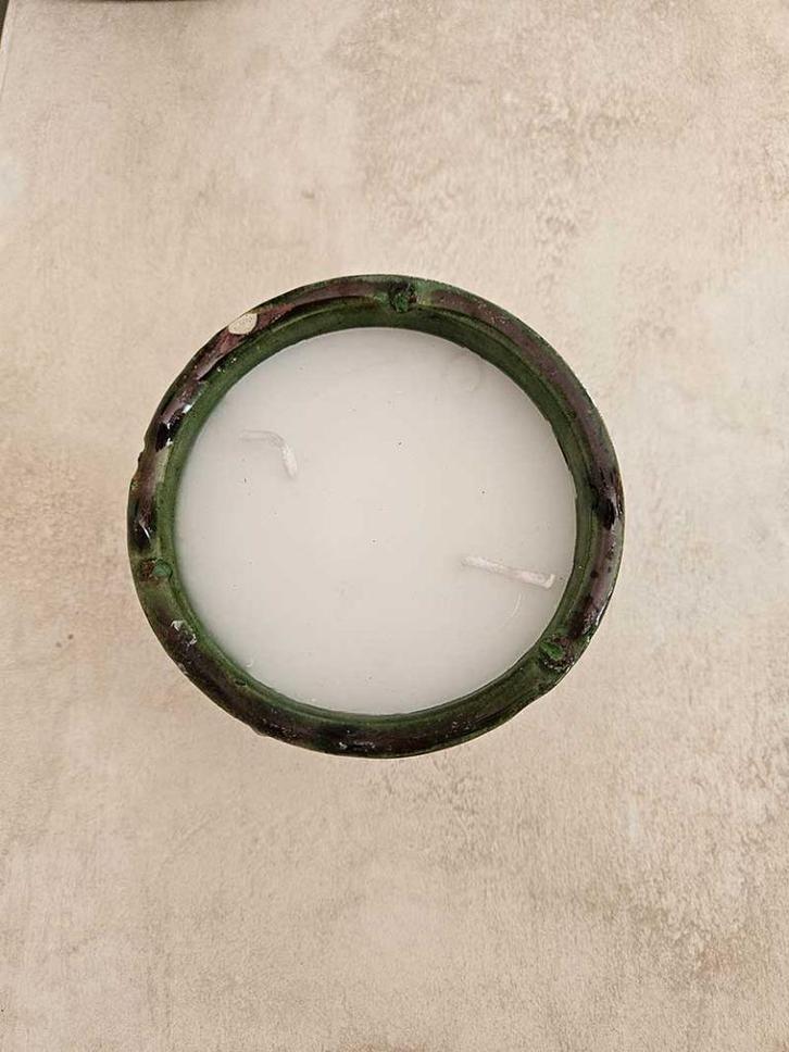 Kaars bougie tamegroute 2 uit Bali, Huis en Inrichting, Woonaccessoires | Kandelaars en Kaarsen, Nieuw, Minder dan 25 cm, Overige materialen