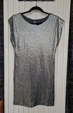 Atmosphere zilveren pailletten jurk maat 42, Atmosphere, Verzenden, Maat 42/44 (L), Korte mouw