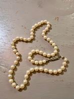 Vintage antieke parelketting parels ketting strass slotje, Sieraden, Tassen en Uiterlijk, Antieke sieraden, Ophalen of Verzenden