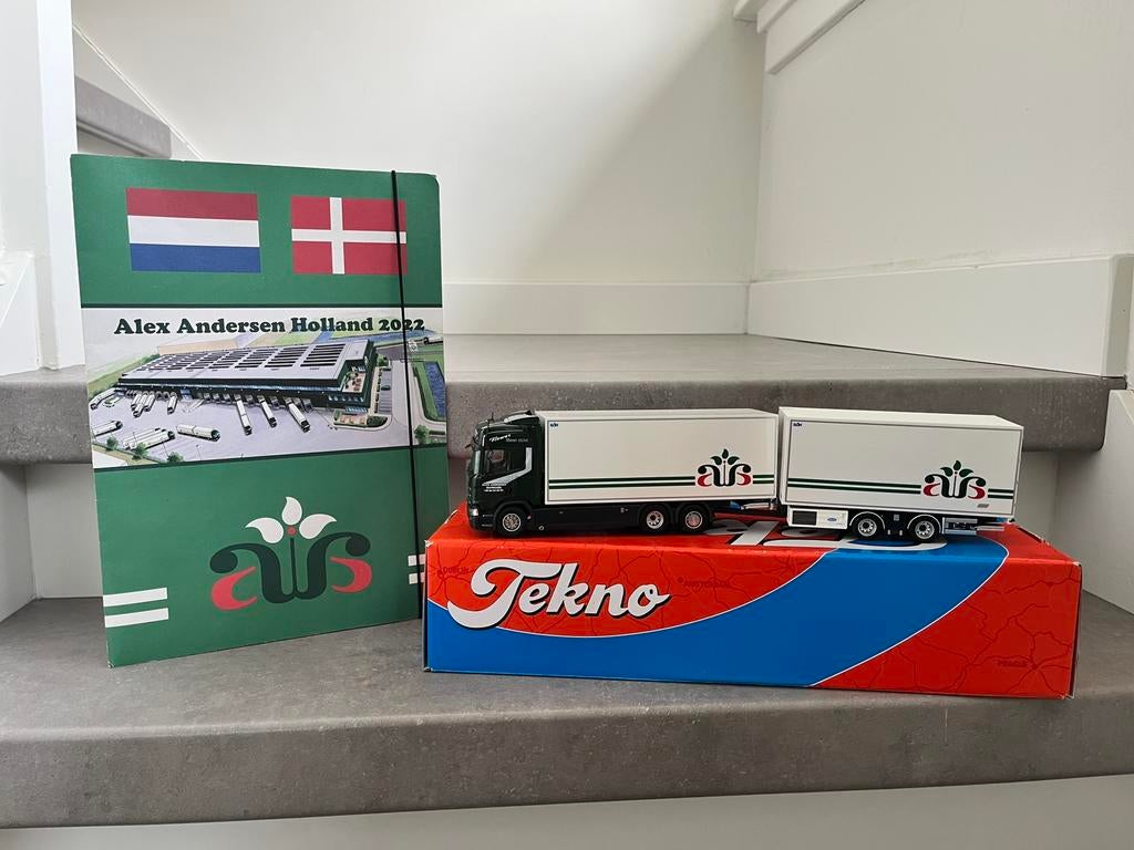 Tekno Scania koel wipkar combi Alex Andersen, Hobby en Vrije tijd, Modelauto's | 1:87, Ophalen of Verzenden, Zo goed als nieuw