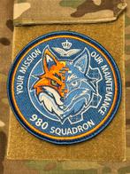 Embleem 980 SQN RNLAF, Verzamelen, Verzenden, Luchtmacht, Nederland, Embleem of Badge