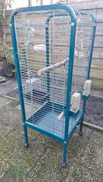 Papagaaien grote parkieten kooi met benodigheden, Verzenden, Gebruikt, Metaal, Vogelkooi