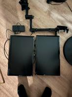 Dual IiYama lcd prolite met beugel en dockstation, Computers en Software, Monitoren, Ophalen of Verzenden, Zo goed als nieuw, 60 Hz of minder