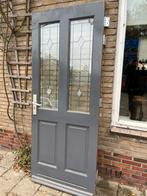 Hardhouten voordeur met 3-puntssluiting, Doe-het-zelf en Verbouw, Ophalen, Gebruikt, 80 tot 100 cm, Buitendeur