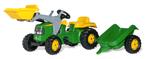 rollykid JOHN DEERE met kar traptractor traptrekker 2 jaar, Ophalen, Nieuw, Trapvoertuig