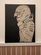 Max Verstappen 24x30 cm Canvas – Lasergegraveerd, Ophalen of Verzenden, Nieuw, Formule 1