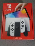 Krasvrije Nintendo Switch OLED (wit) - Zo goed als nieuw!, Spelcomputers en Games, Spelcomputers | Nintendo Switch, Ophalen of Verzenden