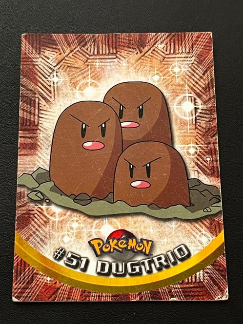 Dugtrio #51 topps 1999 pokemon, Hobby en Vrije tijd, Verzamelkaartspellen | Pokémon, Gebruikt, Losse kaart, Ophalen of Verzenden