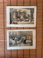 Afbeeldingen uit de 12e eeuw., Antiek en Kunst, Kunst | Etsen en Gravures, Ophalen of Verzenden