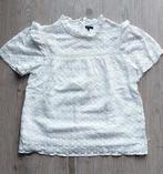 T-shirt/blouse wit met kant maat 152 korte mouw van IKKS, Kinderen en Baby's, Kinderkleding | Maat 152, Meisje, Ophalen of Verzenden