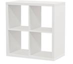 GRATIS Kallax kast 4 vakken wit, Ophalen, Met plank(en), Gebruikt, Minder dan 150 cm